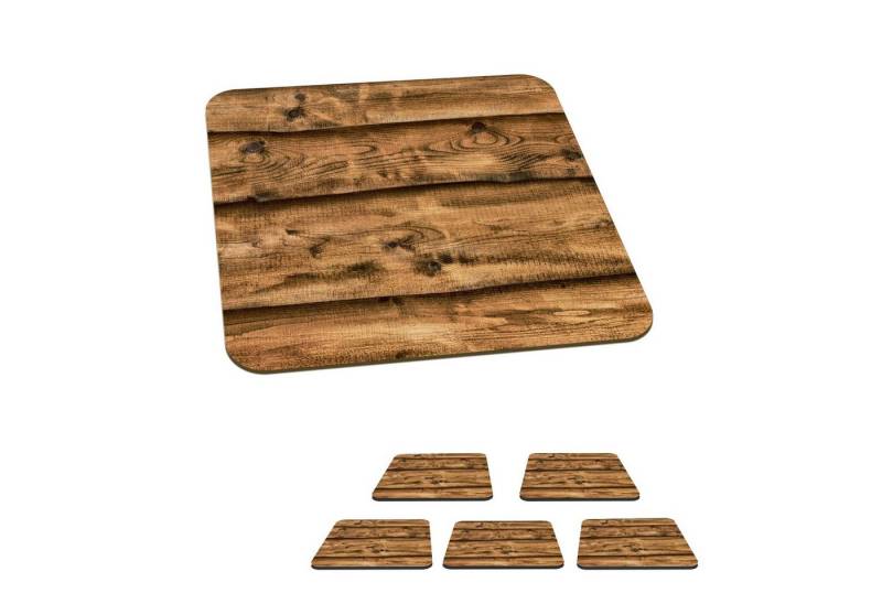 MuchoWow Glasuntersetzer Regale - Rustikal - Holz von MuchoWow
