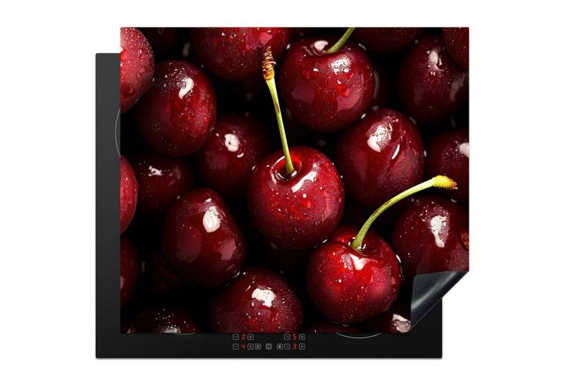MuchoWow Herd-Abdeckplatte Rot - Obst - Kirsche, Vinyl, (1 tlg), Abdeckplatte für Ceranfeld, Herd Inductionsmatte, 57x51 cm von MuchoWow