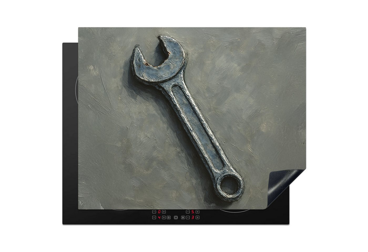 MuchoWow Herd-Abdeckplatte Schraubenschlüssel - Malerei - Werkzeuge - Farbe, Vinyl, (1 tlg), Herdabdeckplatten für Ceranfeld, Induktionsschutz, 65x55 cm MuchoWow Herd-Abdeckplatte Schraubenschlüssel - Malerei - Werkzeuge - Farbe, Vinyl, (1 tlg), Herdabdeckplatten für Ceranfeld, Induktionsschutz, 65x55 cm von MuchoWow