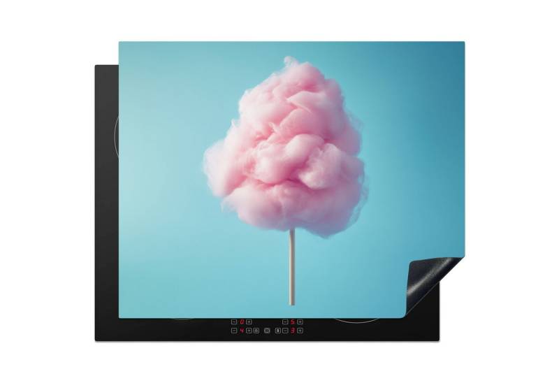 MuchoWow Herd-Abdeckplatte Zuckerwatte - Süßes - Bonbon, Vinyl, (1 tlg), Abdeckung Induktionskochfeld Schutzmatte, Küche Deko, 65x52 cm von MuchoWow
