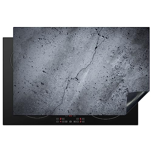 MuchoWow Herdabdeckplatte Ceranfeld Spritzschutz Küche Induktionsherd Abdeckung Induktionskochfeld Ceranfeldabdeckung Einteilig Bedruckt Marmor Beton 80x52 von MuchoWow
