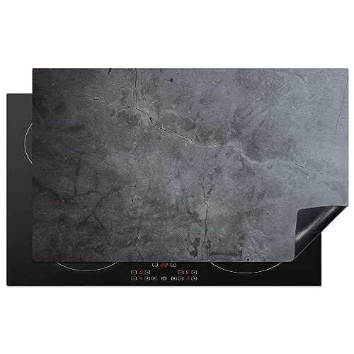 MuchoWow Herdabdeckplatte Ceranfeld Spritzschutz Küche Industriell - Beton - Grau - Schiefer - Retro 83x51.5 cm Induktionsherd Abdeckung Induktionskochfeld Ceranfeldabdeckung von MuchoWow
