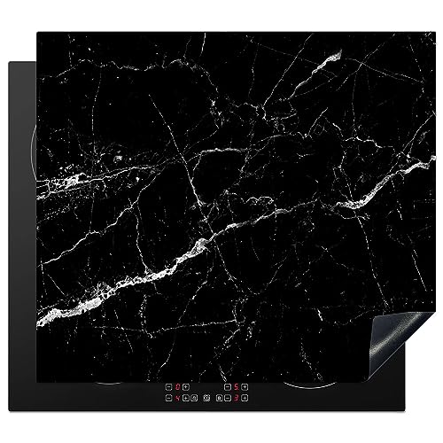 MuchoWow Herdabdeckplatte Ceranfeld Spritzschutz Küche Marmor - Schwarz - Marmoroptik - Weiß - Luxus - Stein 59x52 cm Induktionsherd Abdeckung Induktionskochfeld Ceranfeldabdeckung MuchoWow Herdabdeckplatte Ceranfeld Spritzschutz Küche Marmor - Schwarz - Marmoroptik - Weiß - Luxus - Stein 59x52 cm Induktionsherd Abdeckung Induktionskochfeld Ceranfeldabdeckung von MuchoWow