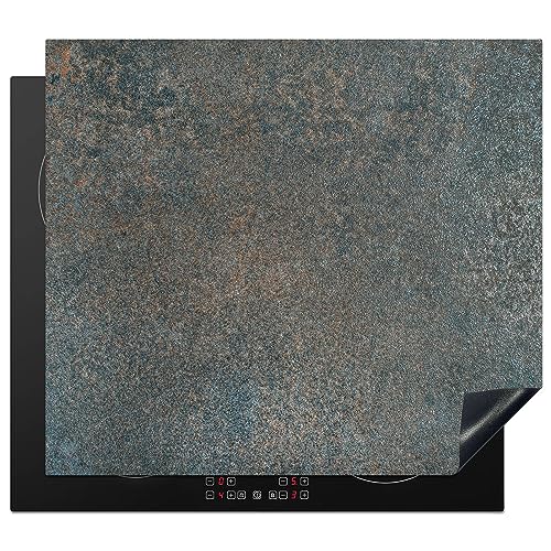 MuchoWow Herdabdeckplatte Ceranfeld Spritzschutz Küche Stein - Beton - Grau - Vintage 59x52 cm Induktionsherd Abdeckung Induktionskochfeld Ceranfeldabdeckung von MuchoWow