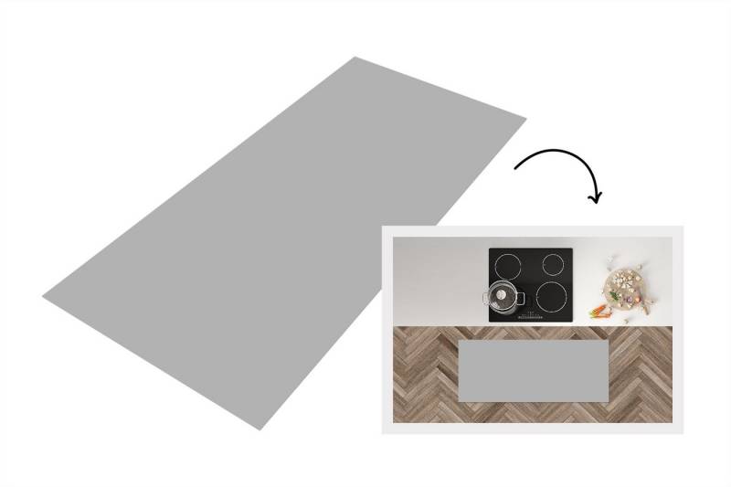 MuchoWow Küchenläufer Grau - Unifarbener Druck, Rechteckig, Küchenteppich, Läufer für Küche, Rutschfest, Küchendeko, 120x50 cm MuchoWow Küchenläufer Grau - Unifarbener Druck, Rechteckig, Küchenteppich, Läufer für Küche, Rutschfest, Küchendeko, 120x50 cm von MuchoWow