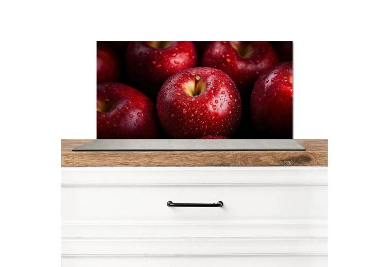 MuchoWow Küchenrückwand Rot - Äpfel - Obst, (1-tlg), Spritzschutz Küchenrückwand, Wandschutz, 60x30 cm von MuchoWow
