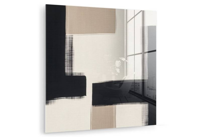 MuchoWow Acrylglasbild Schwarz - Abstrakt - Japanisch, Inkl. Aufhängung, Bilder auf Glas Wandbild, Wanddeko Wohnzimmer Badezimmer, 20x20 cm MuchoWow Acrylglasbild Schwarz - Abstrakt - Japanisch, Inkl. Aufhängung, Bilder auf Glas Wandbild, Wanddeko Wohnzimmer Badezimmer, 20x20 cm von MuchoWow