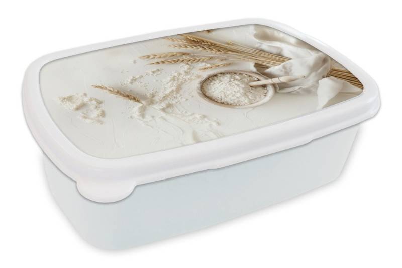 MuchoWow Lunchbox Blume - Holz - Weizen, Kunststoff, (2-tlg), Brotdose Schule oder Arbeit, Brotbox für Kinder und Erwachsene MuchoWow Lunchbox Blume - Holz - Weizen, Kunststoff, (2-tlg), Brotdose Schule oder Arbeit, Brotbox für Kinder und Erwachsene von MuchoWow