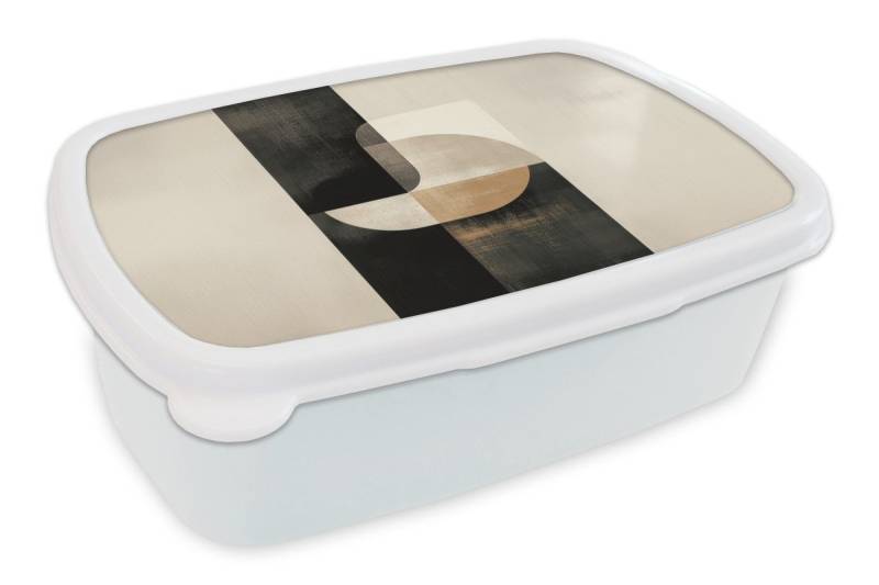 MuchoWow Lunchbox Modern - Quadratisch - Formen, Kunststoff, (2-tlg), Brotdose Schule oder Arbeit, Brotbox für Kinder und Erwachsene von MuchoWow