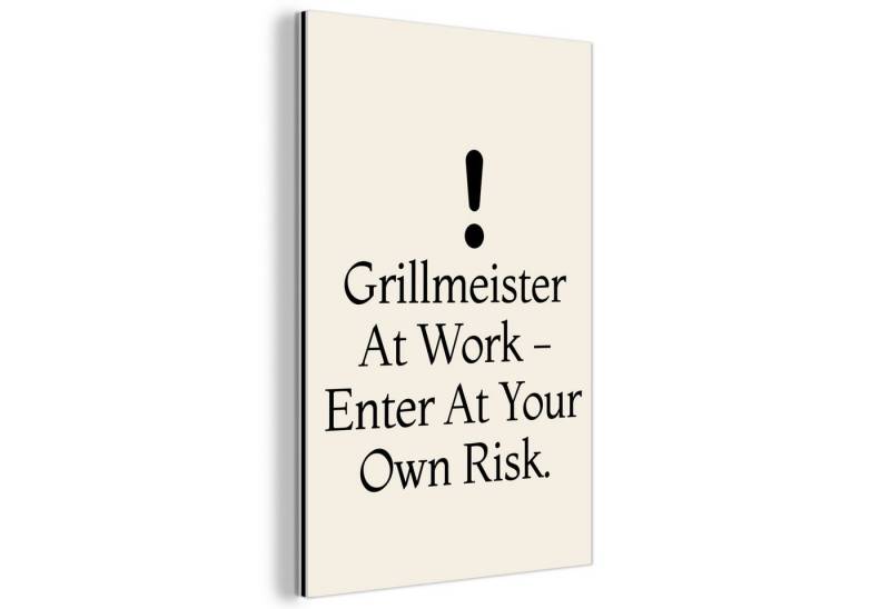 MuchoWow Metallbild Grill - Ausrufezeichen - Schwarz - Text, Inkl. Aufhängung, Alu-Dibond-Druck, Dekoration aus Metall, Aluminium deko, 20x30 cm MuchoWow Metallbild Grill - Ausrufezeichen - Schwarz - Text, Inkl. Aufhängung, Alu-Dibond-Druck, Dekoration aus Metall, Aluminium deko, 20x30 cm von MuchoWow