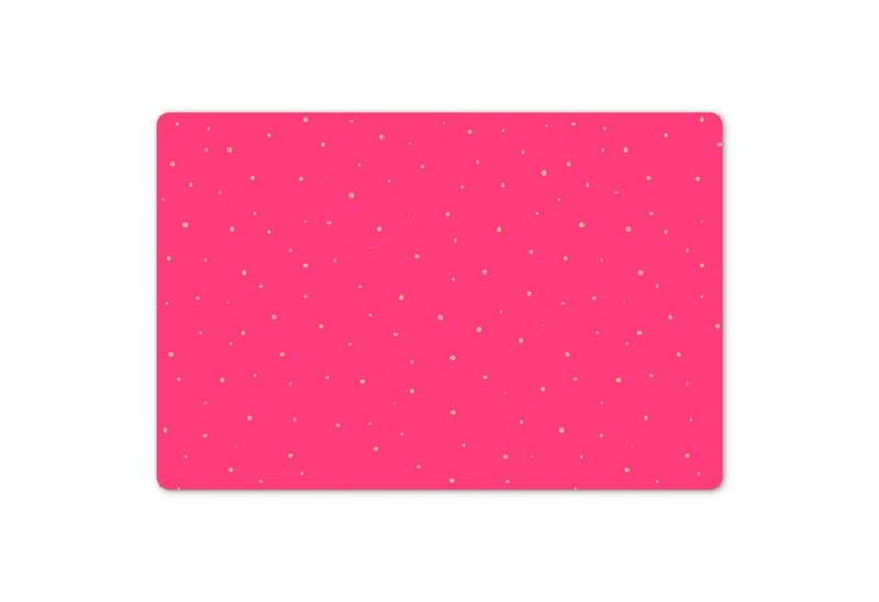 MuchoWow Platzset Rosa - Pastell - Tupfen, (1-St), Kinder-Arbeitsunterlage Schreibtisch, Bastelmatte Kind, Zeichenmatte von MuchoWow