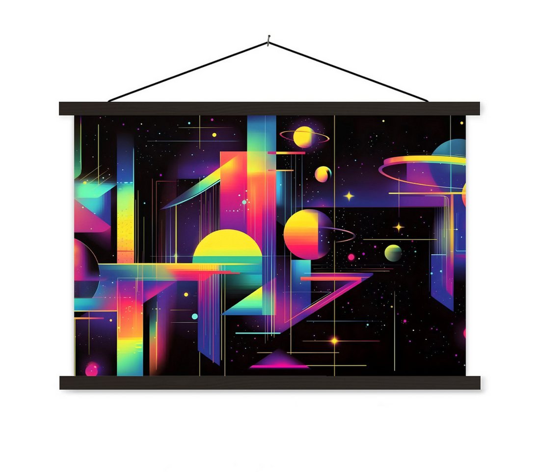 MuchoWow Poster Abstrakt - Formen - Bunt - Linien von MuchoWow