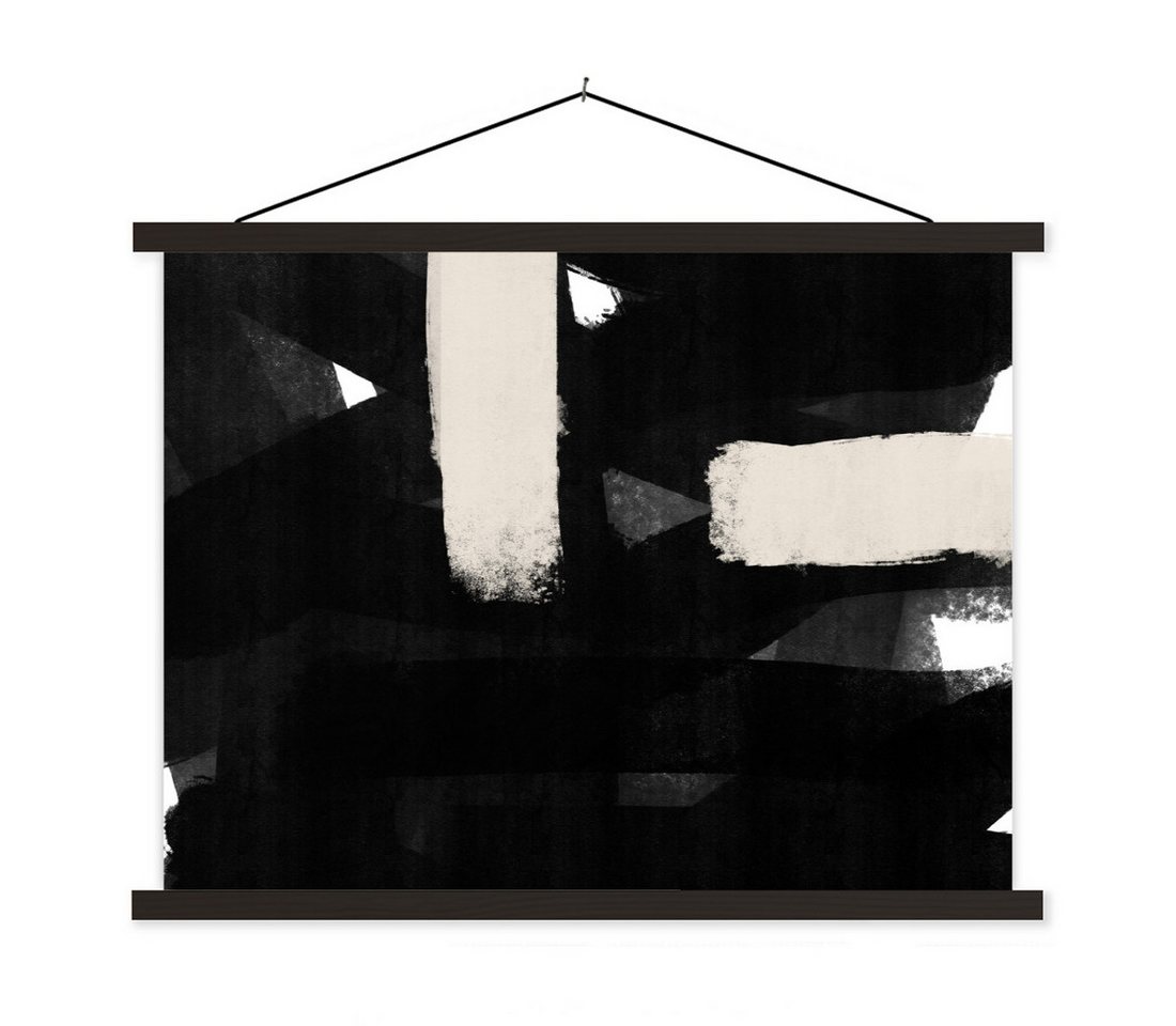 MuchoWow Poster Abstrakt - Pastell - Minimalismus, (1 St), Magnetische Posterleiste, Holzleisten, Textilposter, 40x30 cm von MuchoWow