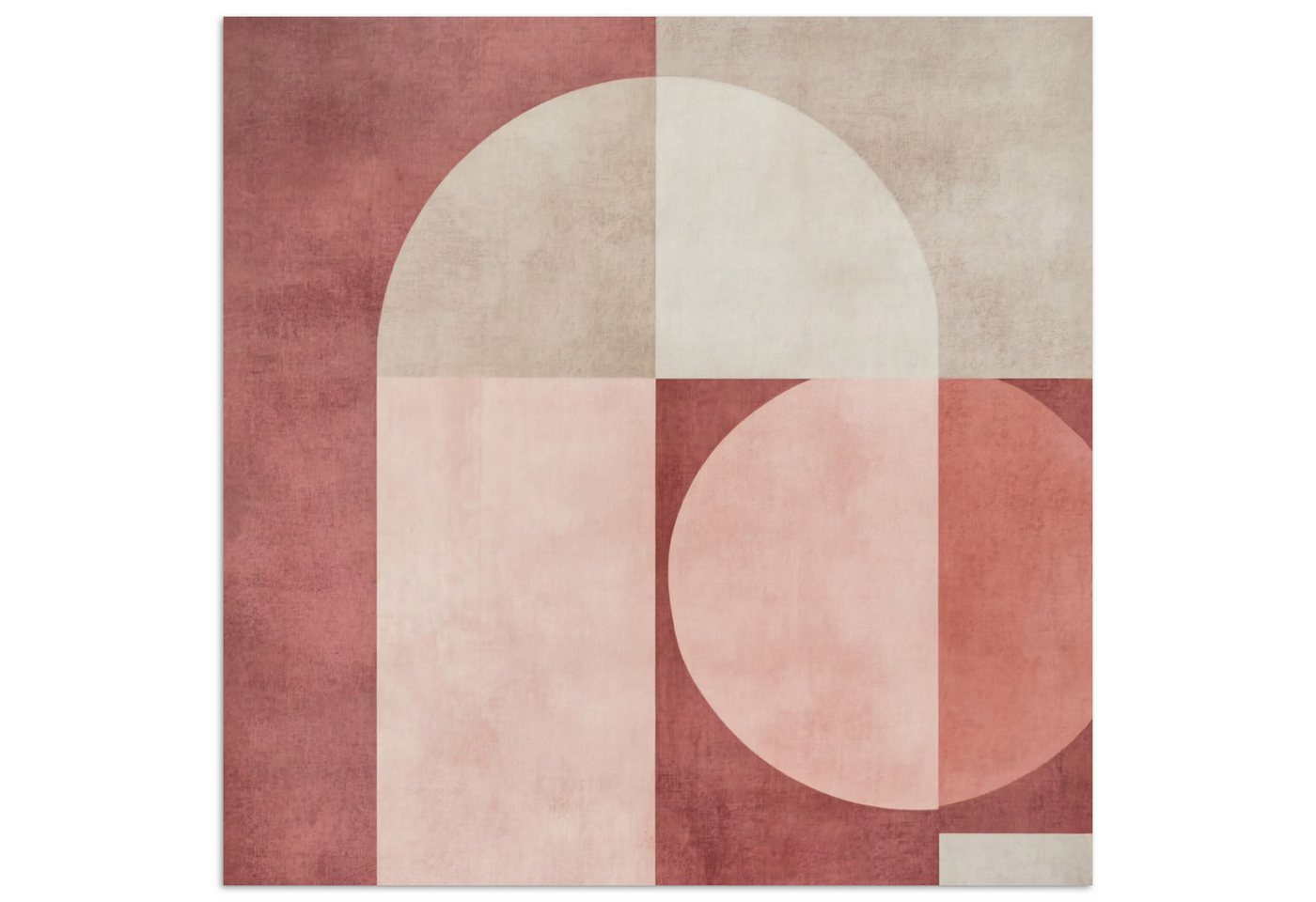 MuchoWow Poster Figuren - Abstrakt - Rosa, (1 St), Poster ohne Rahmen, Wandbild, Wandposter, 30x30 cm von MuchoWow
