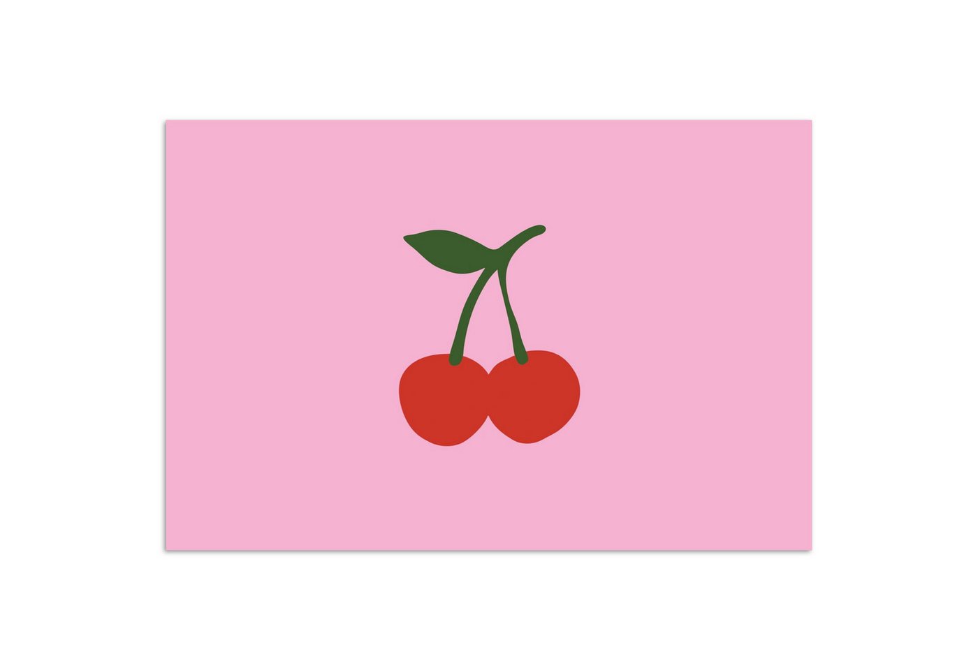 MuchoWow Poster Kirschen - Rosa - Illustration, (1 St), Poster ohne Rahmen, Wandbild, Wandposter, 30x20 cm von MuchoWow
