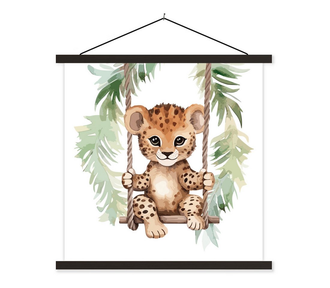 MuchoWow Poster Leopard - Tier - Kinder - Dschungel MuchoWow Poster Leopard - Tier - Kinder - Dschungel von MuchoWow