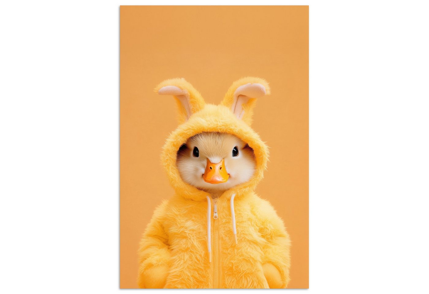 MuchoWow Poster Osterhase - Kostüm - Ente, (1 St), Poster ohne Rahmen, Wandbild, Wandposter, 20x30 cm von MuchoWow
