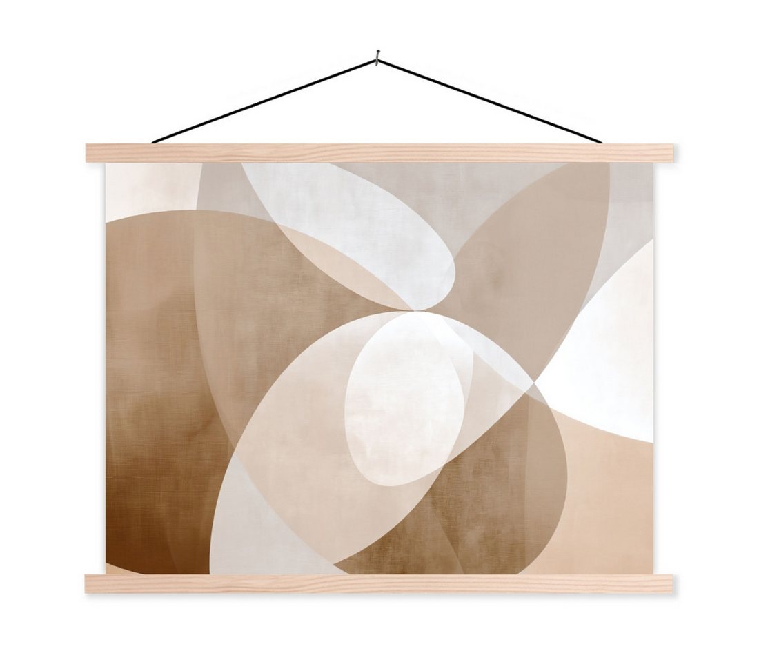 MuchoWow Poster Ovale Formen - Transparent - Weicher Übergang, (1 St), Posterleiste, Textilposter für Wohnzimmer, Bilderleiste, 40x30 cm von MuchoWow