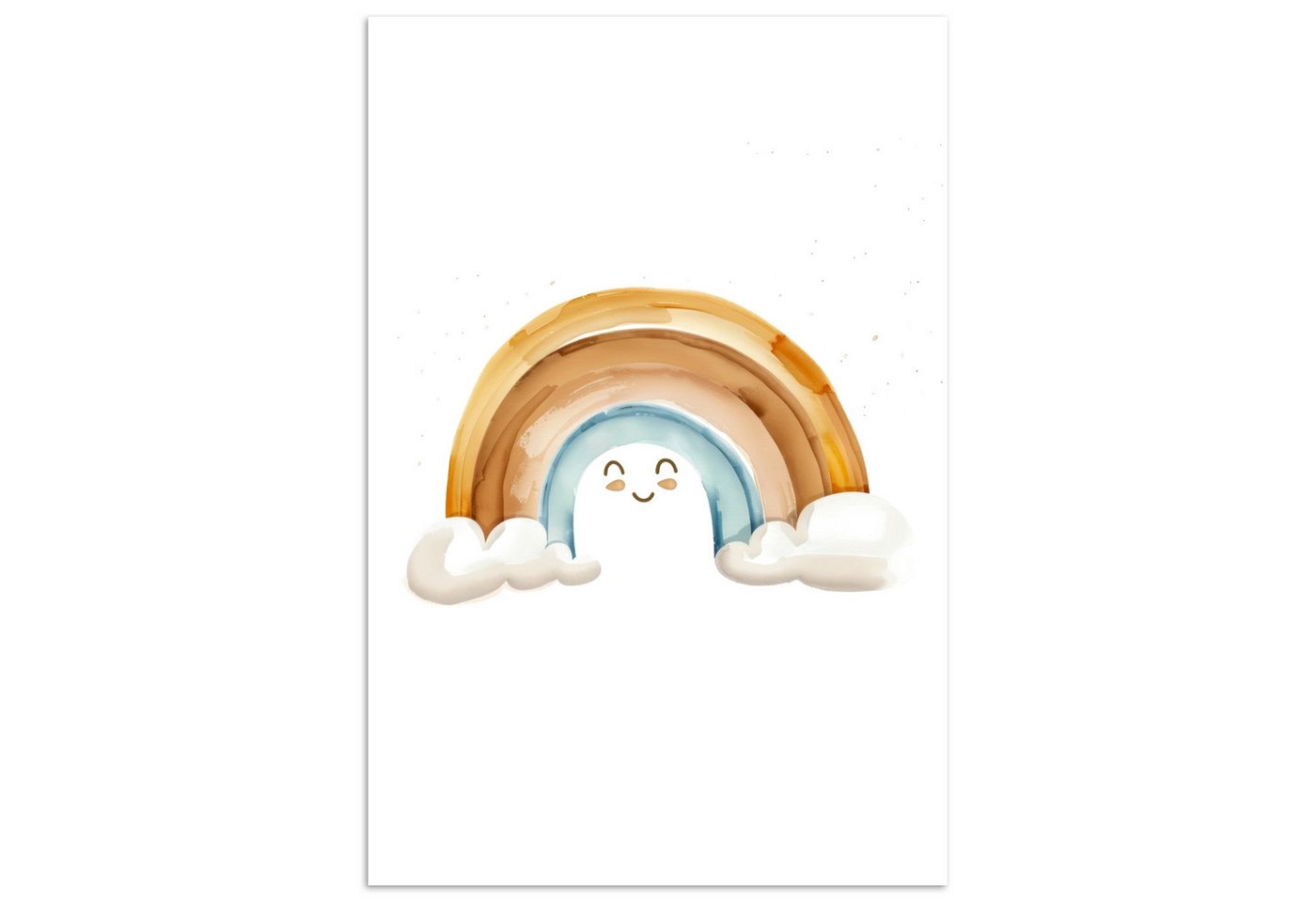 MuchoWow Poster Regenbogen - Pastellfarben, (1 St), Poster ohne Rahmen, Wandbild, Wandposter, 20x30 cm von MuchoWow