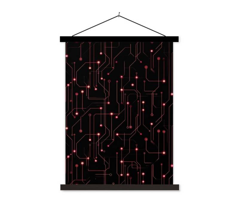 MuchoWow Poster 3-2, (1 St), Magnetische Posterleiste, Holzleisten, Textilposter, 40x53 cm von MuchoWow