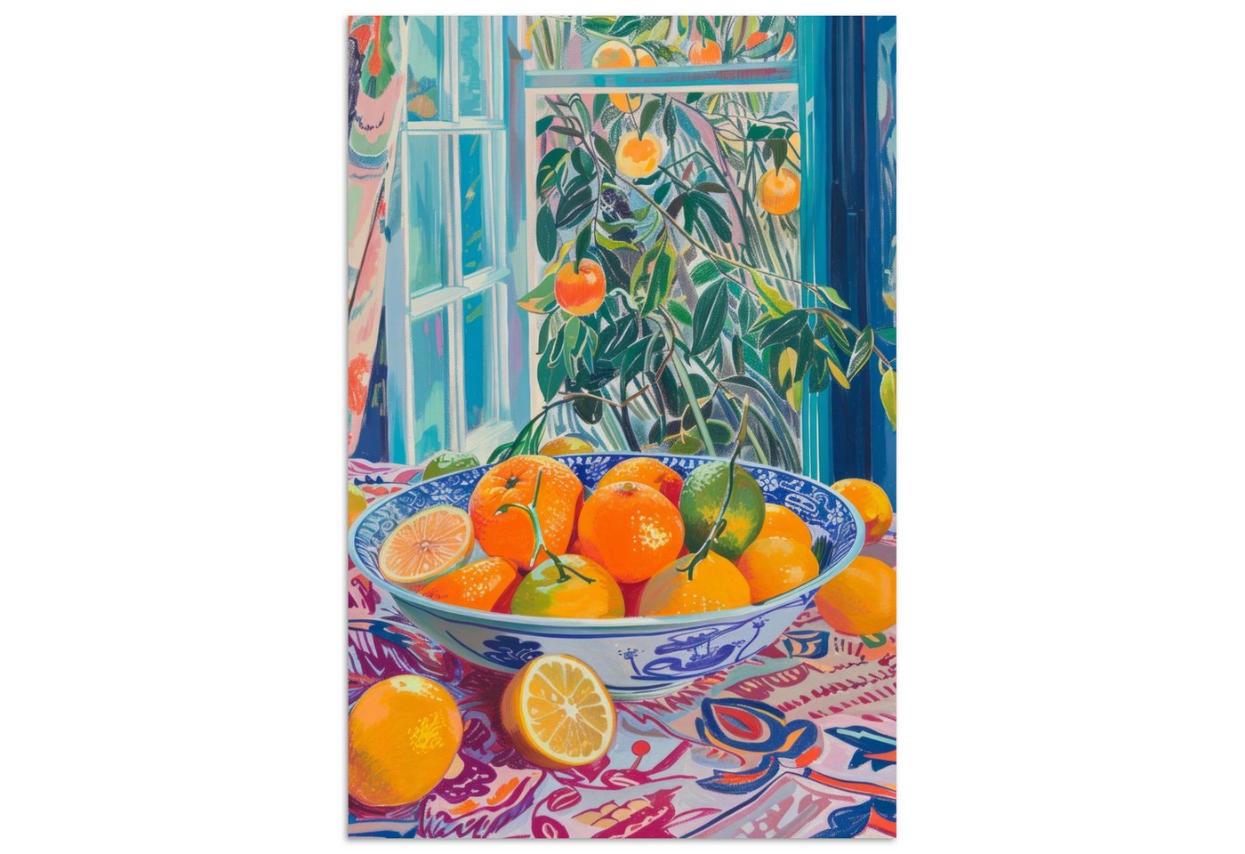 MuchoWow Poster Stilleben - Farbenfroh - Obst - Sommer, (1 St), Poster ohne Rahmen, Wandbild, Wandposter, 20x30 cm von MuchoWow