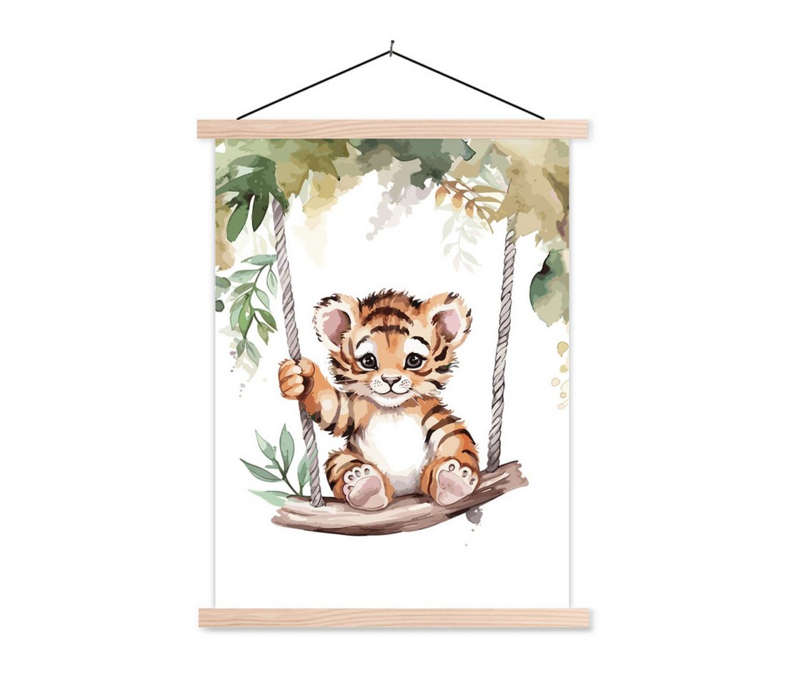 MuchoWow Poster Tiger - Tier - Kinder - Dschungel MuchoWow Poster Tiger - Tier - Kinder - Dschungel von MuchoWow