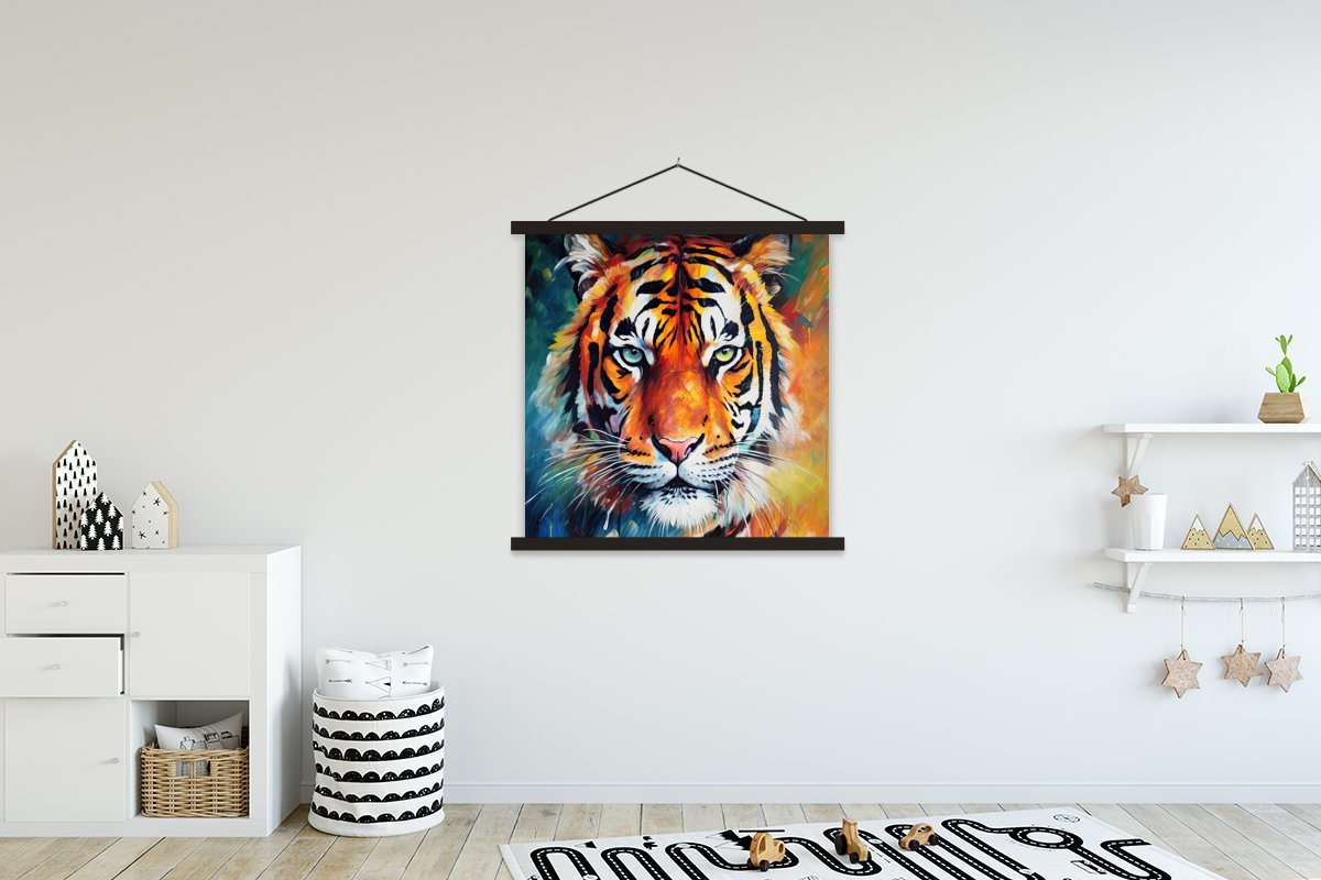 MuchoWow Poster Tiger - Tiere - Ölfarbenoptik - Kunst von MuchoWow