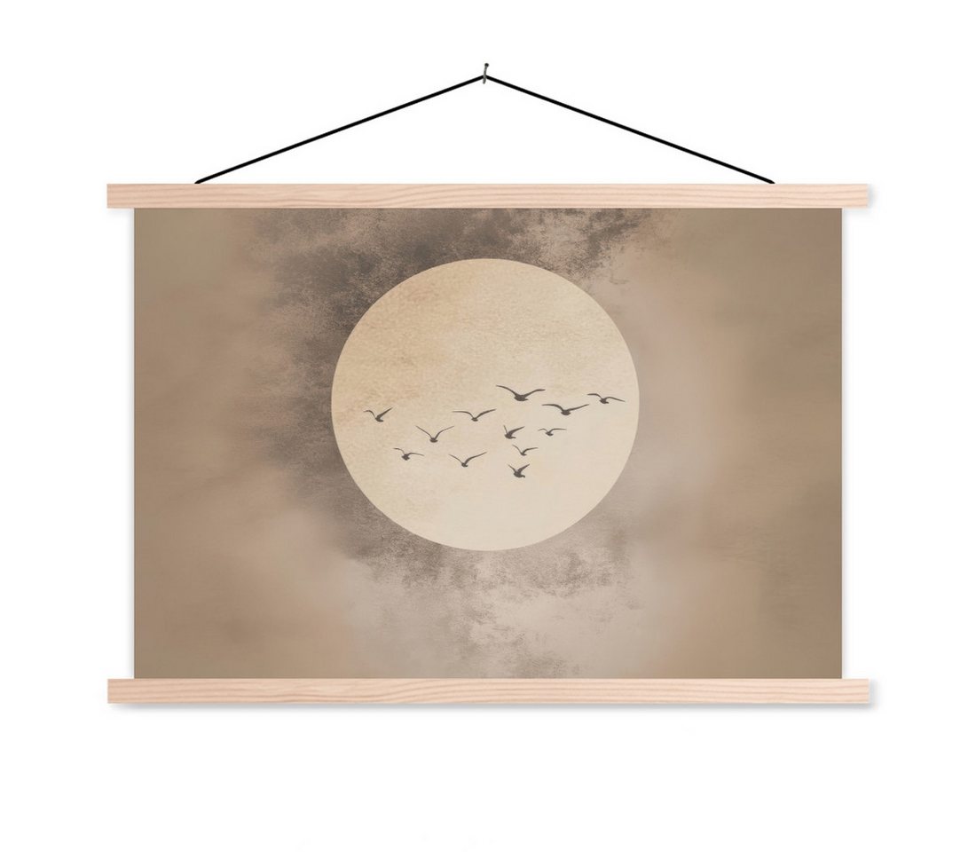 MuchoWow Poster Vogel - Beige - Japanisch MuchoWow Poster Vogel - Beige - Japanisch von MuchoWow