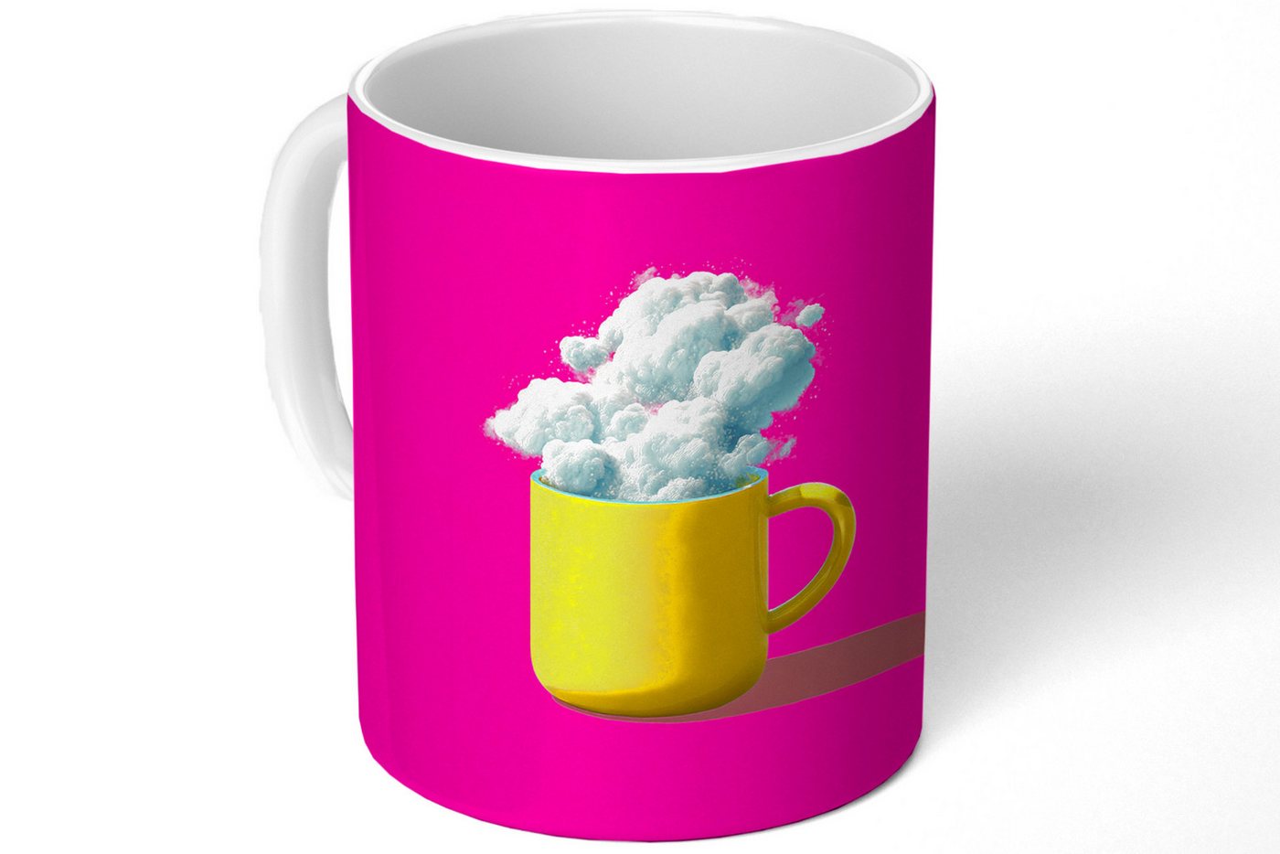 MuchoWow Tasse Becher - Wolken - Rosa - Minimalistisch, Keramik, Kaffeetassen, Teetasse, Becher, Kaffeebecher, Geschenk MuchoWow Tasse Becher - Wolken - Rosa - Minimalistisch, Keramik, Kaffeetassen, Teetasse, Becher, Kaffeebecher, Geschenk von MuchoWow
