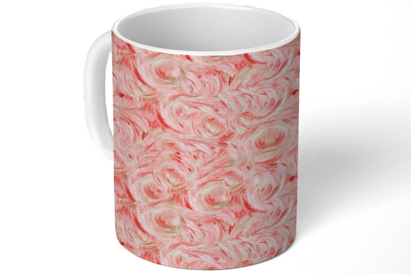 MuchoWow Tasse Fließend - Öl - Farbe - Texturen - Rosa, Keramik, Kaffeetassen, Teetasse, Becher, Kaffeebecher, Geschenk MuchoWow Tasse Fließend - Öl - Farbe - Texturen - Rosa, Keramik, Kaffeetassen, Teetasse, Becher, Kaffeebecher, Geschenk von MuchoWow