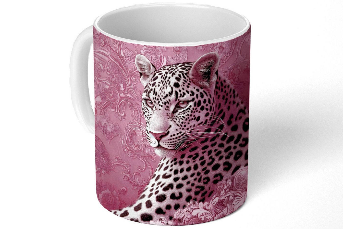 MuchoWow Tasse Panther - Deluxe - Rosa, Keramik, Kaffeetassen, Teetasse, Becher, Kaffeebecher, Geschenk MuchoWow Tasse Panther - Deluxe - Rosa, Keramik, Kaffeetassen, Teetasse, Becher, Kaffeebecher, Geschenk von MuchoWow