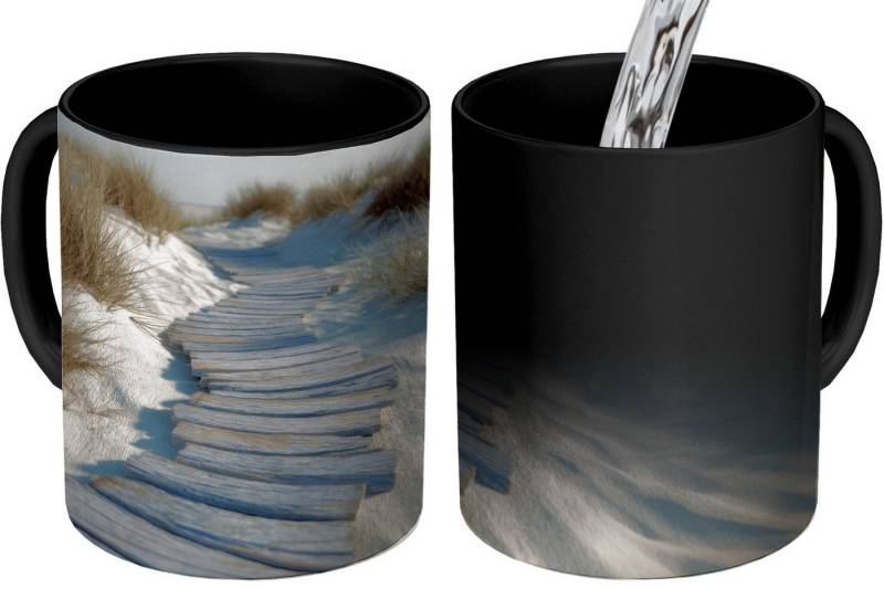 MuchoWow Tasse Pfad - Regale - Dünen - Gras, Keramik, Farbwechsel, Kaffee Tassen, Teetasse, Zaubertasse, Geschenk MuchoWow Tasse Pfad - Regale - Dünen - Gras, Keramik, Farbwechsel, Kaffee Tassen, Teetasse, Zaubertasse, Geschenk von MuchoWow