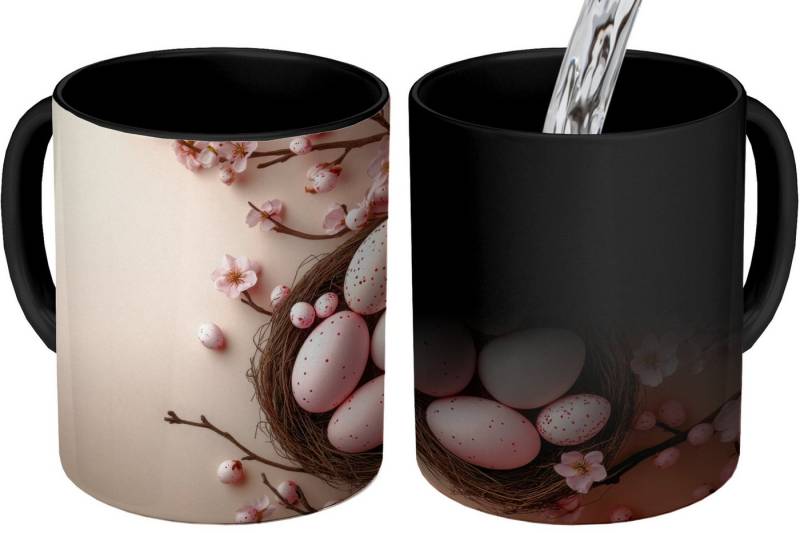 MuchoWow Tasse Rosa - Blüten - Eier MuchoWow Tasse Rosa - Blüten - Eier von MuchoWow