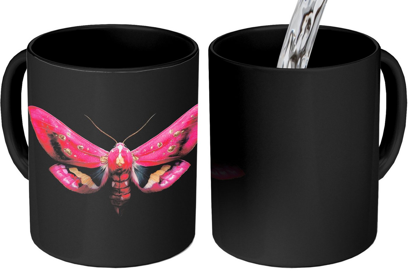 MuchoWow Tasse Schmetterling - Rosa - Motte, Keramik, Farbwechsel, Kaffee Tassen, Teetasse, Zaubertasse, Geschenk MuchoWow Tasse Schmetterling - Rosa - Motte, Keramik, Farbwechsel, Kaffee Tassen, Teetasse, Zaubertasse, Geschenk von MuchoWow