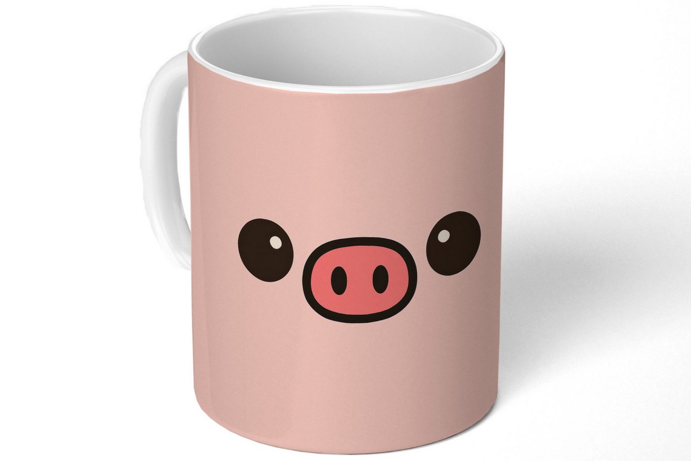 MuchoWow Tasse Schwein - Rosa - Minimalistisch, Keramik, Kaffeetassen, Teetasse, Becher, Kaffeebecher, Geschenk MuchoWow Tasse Schwein - Rosa - Minimalistisch, Keramik, Kaffeetassen, Teetasse, Becher, Kaffeebecher, Geschenk von MuchoWow