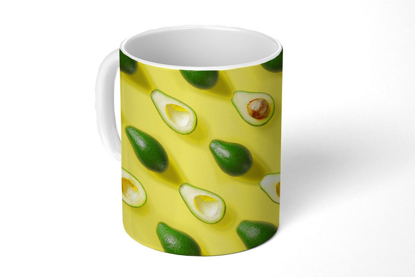 MuchoWow Tasse Avocado - Obst - Gelb, Keramik, Kaffeetassen, Teetasse, Becher, Kaffeebecher, Geschenk MuchoWow Tasse Avocado - Obst - Gelb, Keramik, Kaffeetassen, Teetasse, Becher, Kaffeebecher, Geschenk von MuchoWow