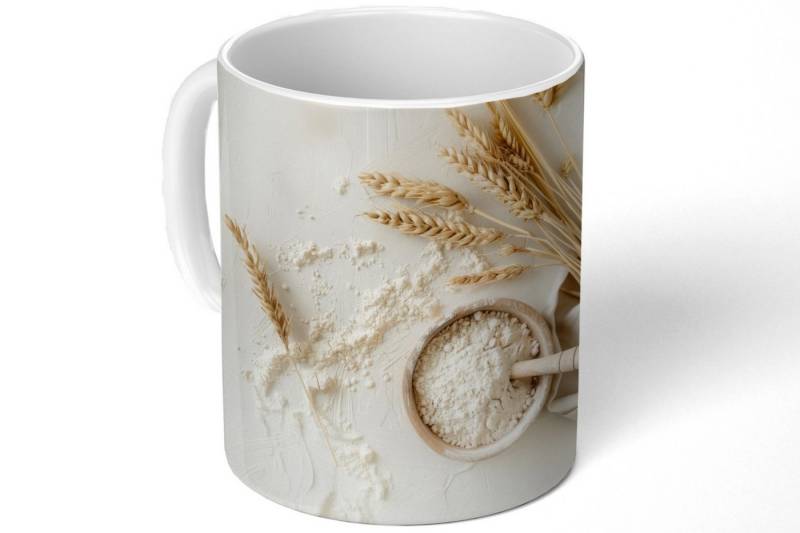 MuchoWow Tasse Blume - Holz - Weizen von MuchoWow