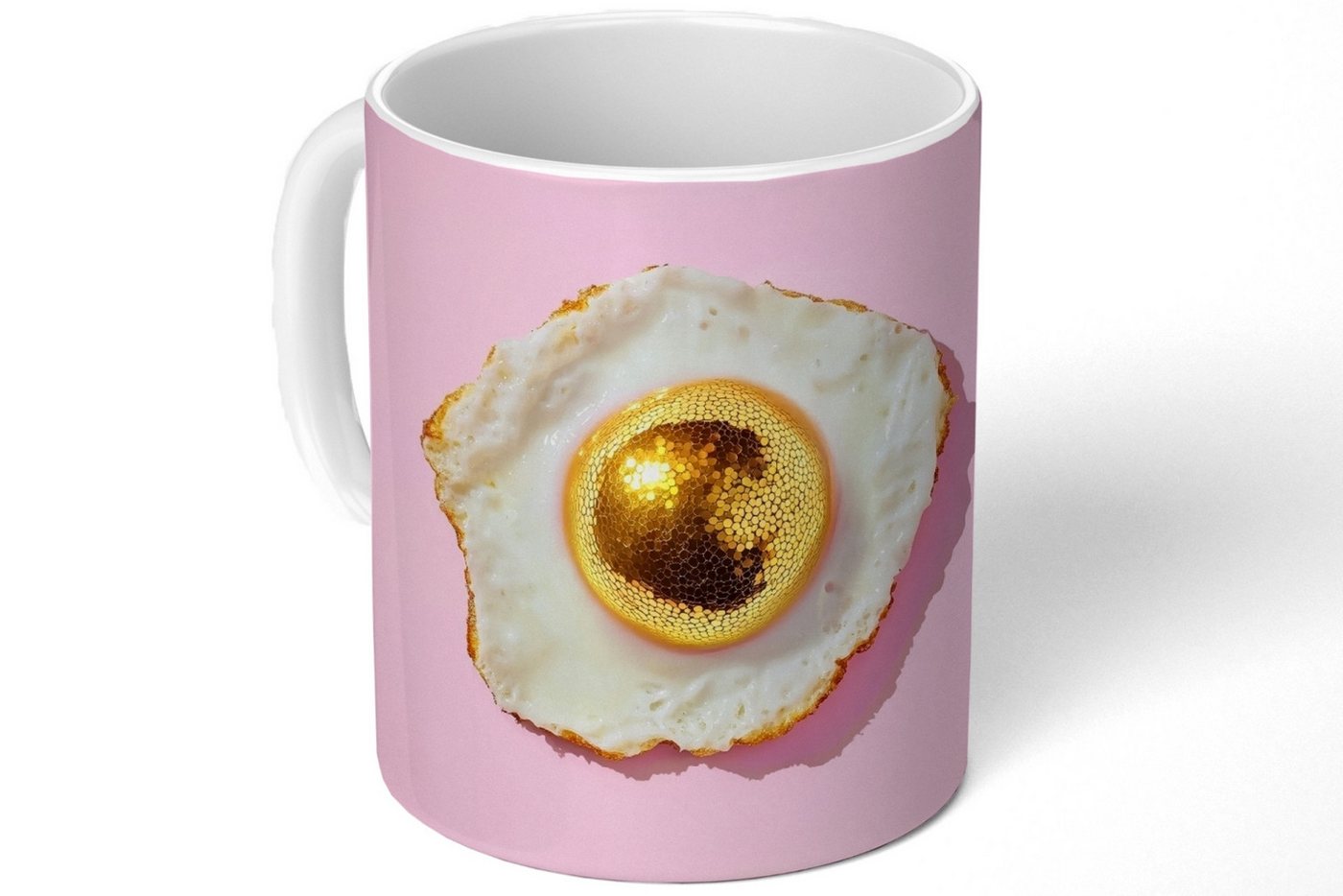 MuchoWow Tasse Ei - Disco - Frühstück - Glitzer MuchoWow Tasse Ei - Disco - Frühstück - Glitzer von MuchoWow