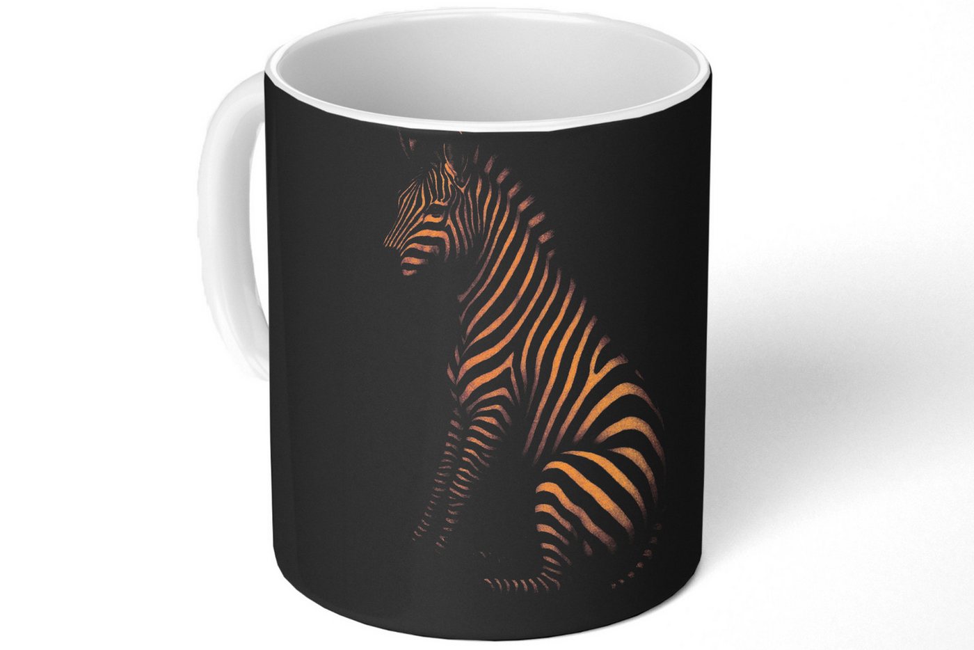 MuchoWow Tasse Zebra - Streifen - Gold, Keramik, Kaffeetassen, Teetasse, Becher, Kaffeebecher, Geschenk MuchoWow Tasse Zebra - Streifen - Gold, Keramik, Kaffeetassen, Teetasse, Becher, Kaffeebecher, Geschenk von MuchoWow
