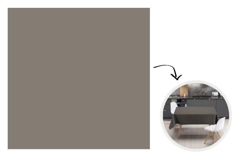 MuchoWow Tischdecke Grau - Farben - Einfarbig, Tischdecke indoor outdoor, Wetterfest, Deko, Abwaschbar, 100x100 cm von MuchoWow