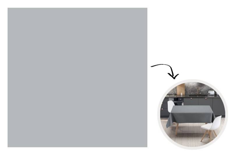 MuchoWow Tischdecke Interieur - Grau - Hell, Tischdecke indoor outdoor, Wetterfest, Deko, Abwaschbar, 100x100 cm von MuchoWow