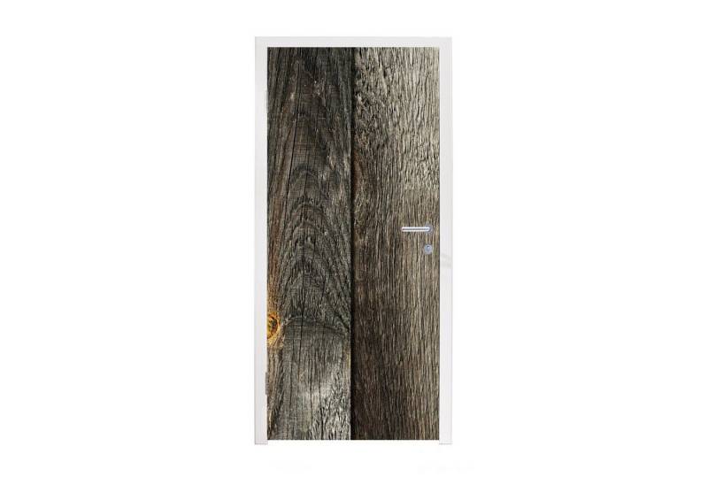 MuchoWow Türtapete Regal - Holz - Robust, Matt, bedruckt, (1 St), Selbstklebende Tapete, Folie für Möbel, 75x205 cm von MuchoWow
