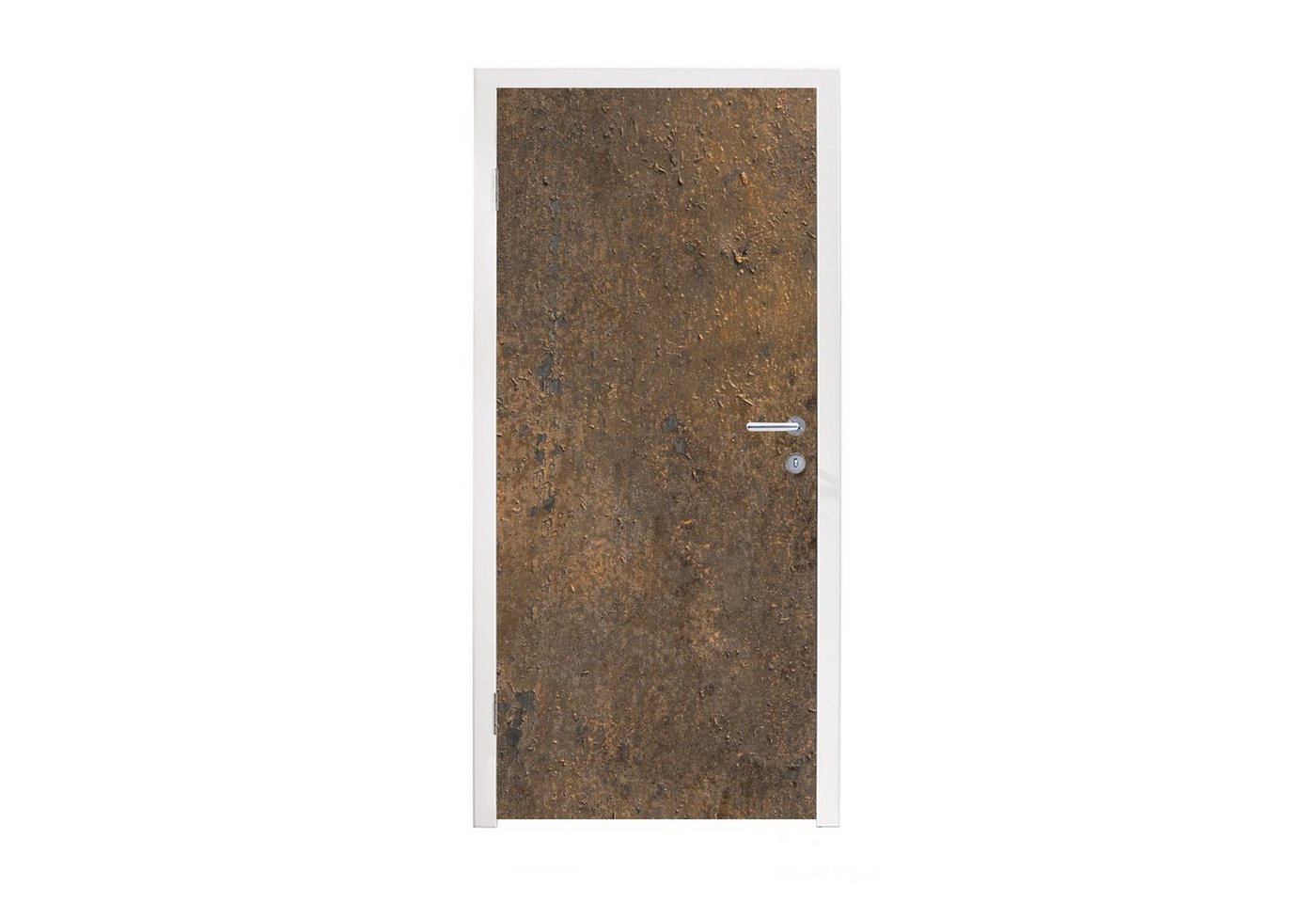 MuchoWow Türtapete Rostdruck - Eisen - Braun, Matt, bedruckt, (1 St), Fototapete für Tür, Türaufkleber, 75x205 cm von MuchoWow