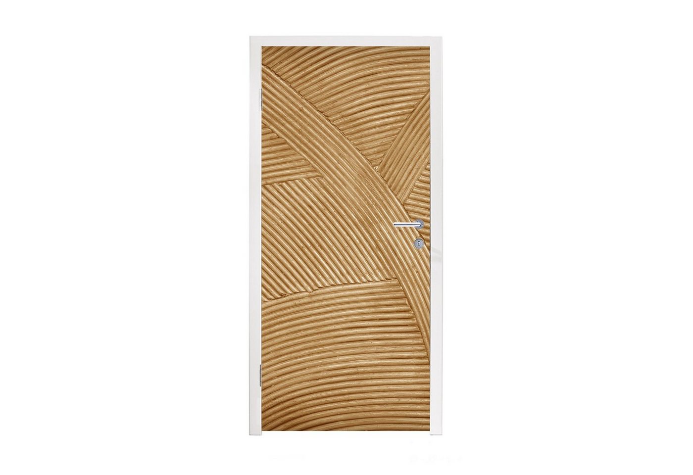 MuchoWow Türtapete Struktur - Natur - Kunst - Rattan, Matt, bedruckt, (1 St), Fototapete für Tür, Türaufkleber, 75x205 cm von MuchoWow