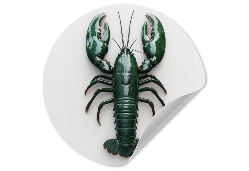 MuchoWow Wandsticker Krebs - Glossier - Grün - Weiß (1 St), Wandtattoo Selbstklebend, Wohnzimmer Deko Aufkleber, 30x30 cm von MuchoWow