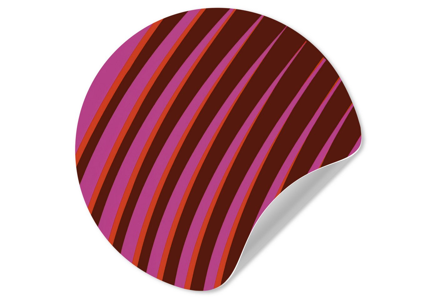 MuchoWow Wandsticker Linien - Rot - Bewegung (1 St), Wandtattoo Selbstklebend, Wohnzimmer Deko Aufkleber, 30x30 cm von MuchoWow