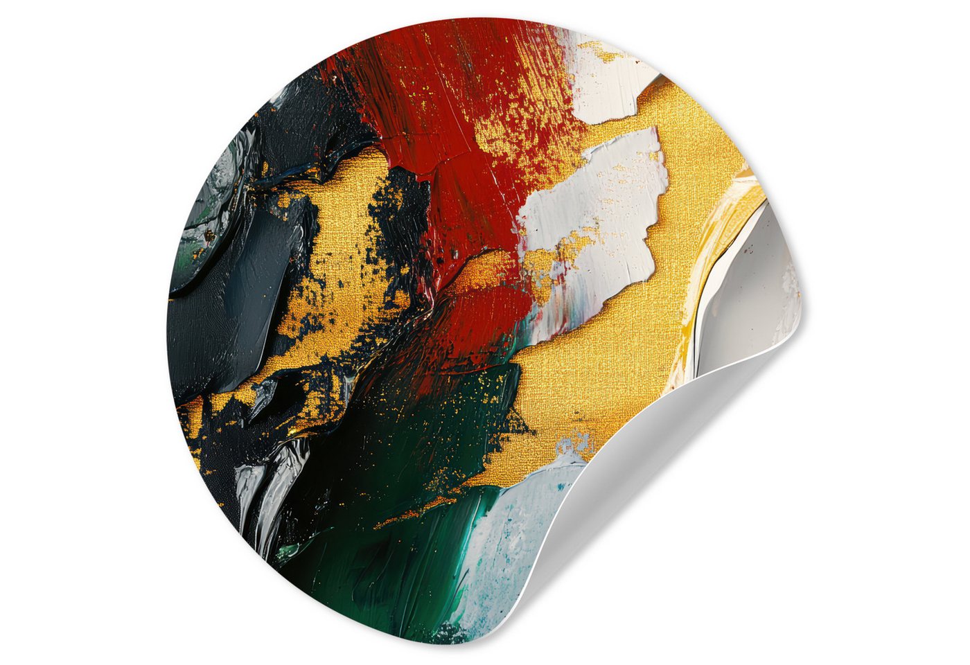 MuchoWow Wandsticker Modern - Weihnachten - Abstrakt - Gold (1 St), Wandtattoo Selbstklebend, Wohnzimmer Deko Aufkleber, 30x30 cm von MuchoWow