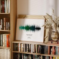 Benutzerdefinierte Schallwelle Kunst Personalisiert Ihr Song Erster Tanz Hochzeitsgeschenk von MuckaStudio