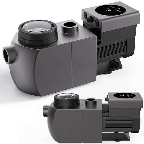 Mucola Inverter Poolpumpe Aquagem inkl. Wi-Fi 26500 l/h IH30 Schwimmbad WLAN PUMPE für Pools 50-80 m³ Umwälzpumpe nur 32,4 db Filterpumpe von Mucola