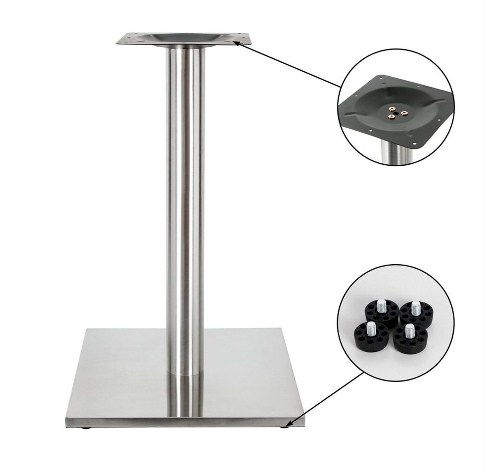 Mucola Möbelfuß Tischuntergestell 72CM Unterstellfuß Schreibtischbein Tischgestell, (Stück, 3-St), Kombinierbar mit einer Tischplatte Ihrer Wahl (Marmor, Granit, etc) von Mucola